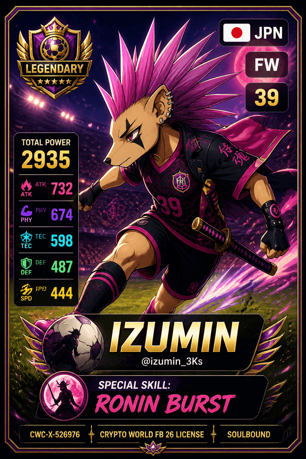License NFT CWC-X-526976 by @izumin_3Ks