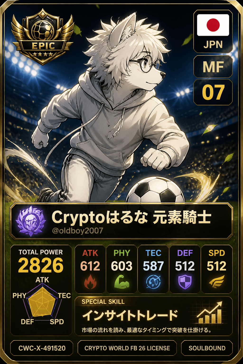 License NFT CWC-X-491520 by @oldboy2007