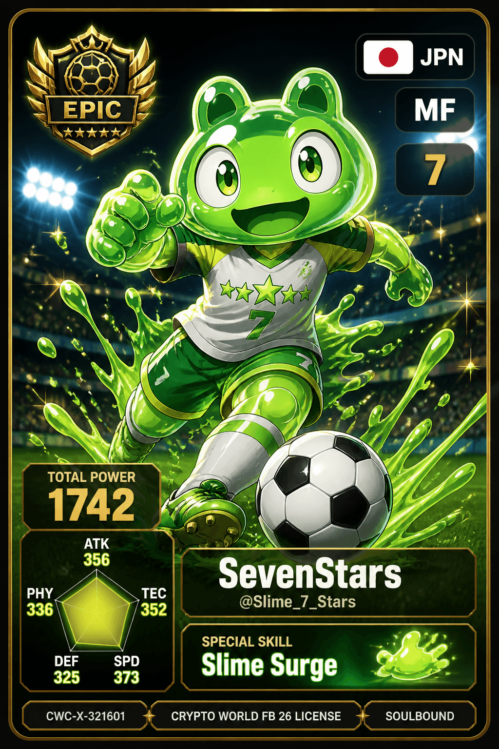 License NFT CWC-X-321601 by @Slime_7_Stars
