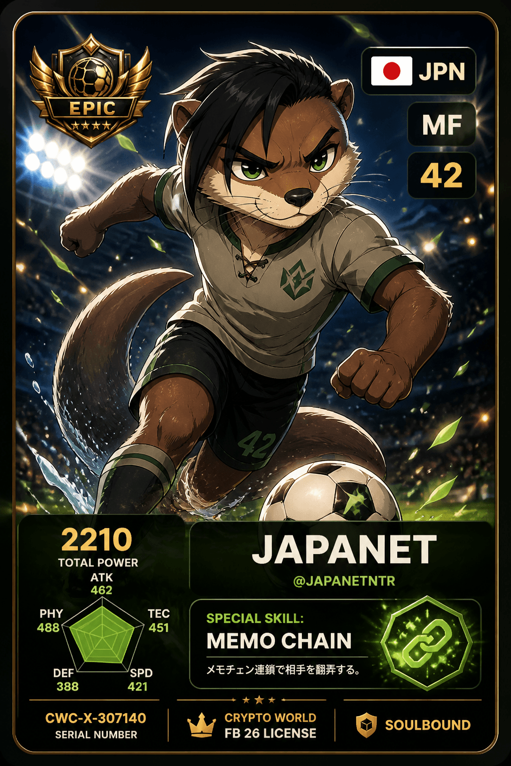 License NFT CWC-X-307140 by @JAPANETNTR