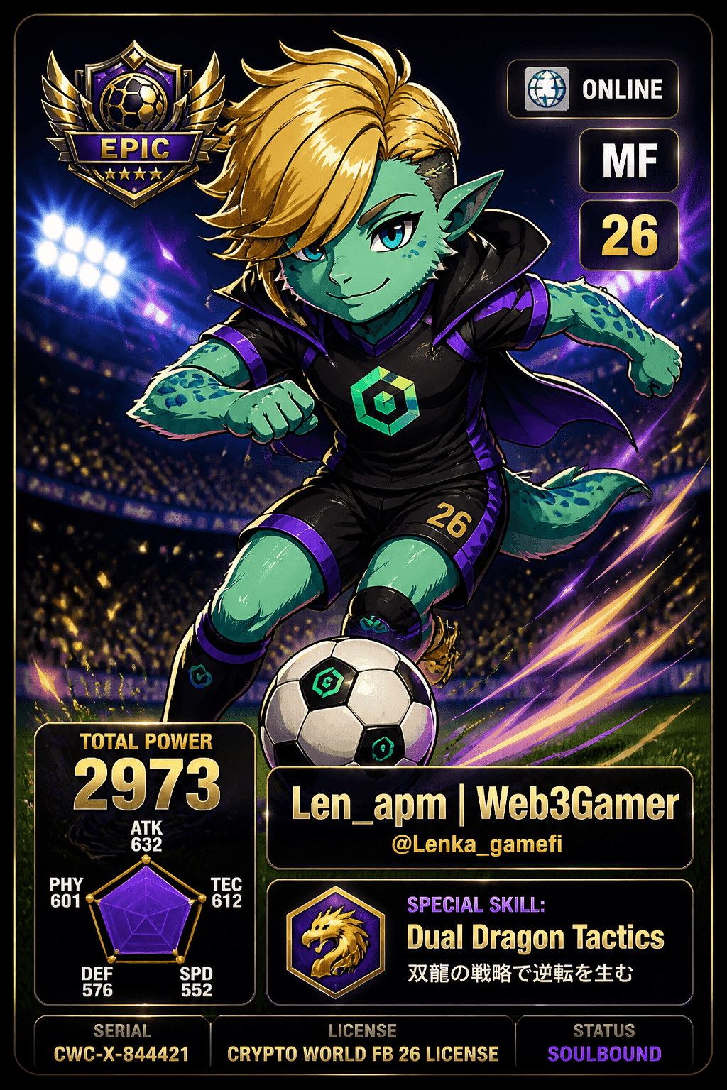 License NFT CWC-X-844421 by @Lenka_gamefi