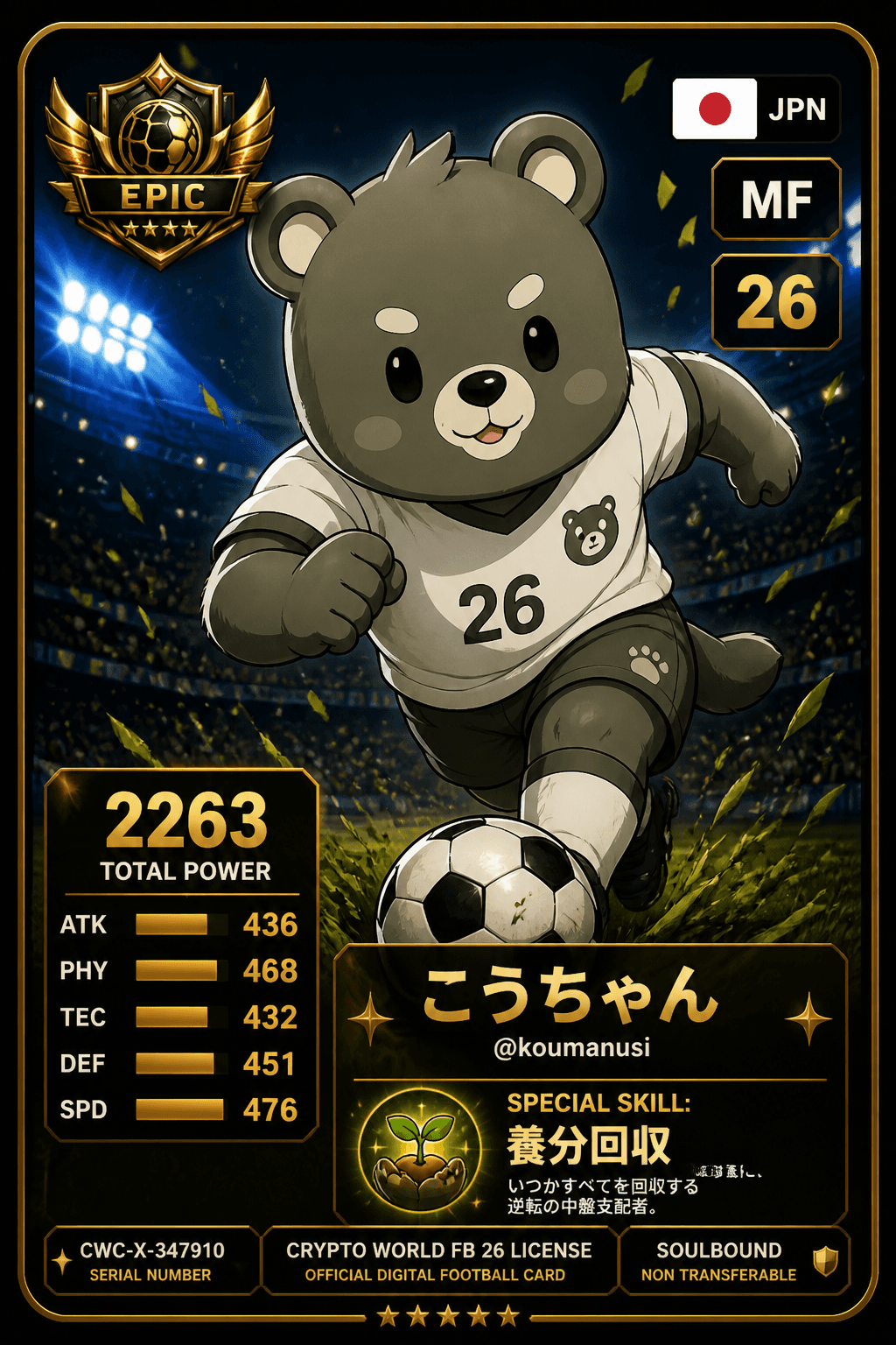 License NFT CWC-X-347910 by @koumanusi