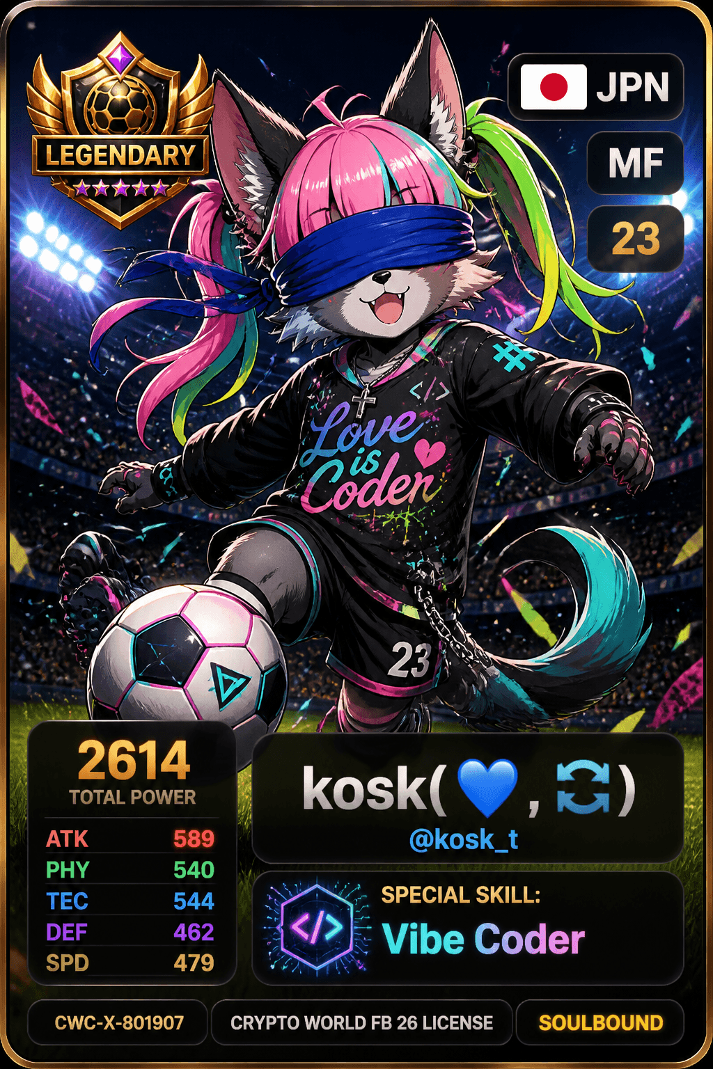 License NFT CWC-X-801907 by @kosk_t