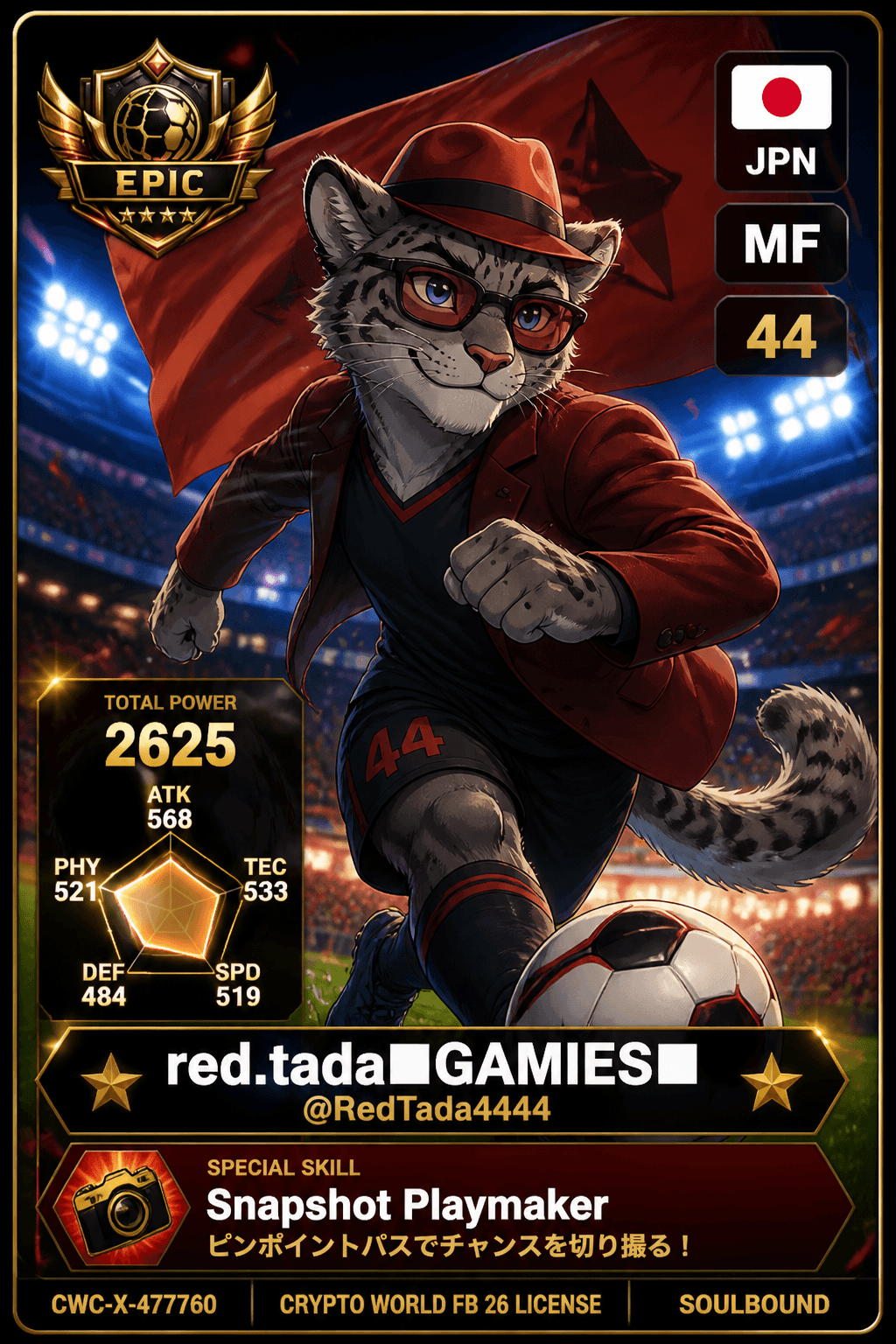 License NFT CWC-X-477760 by @RedTada4444