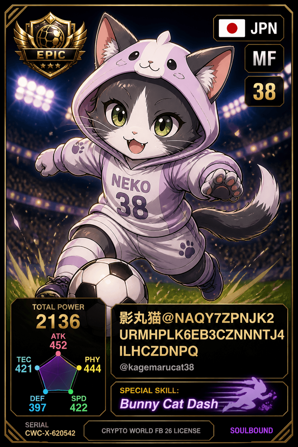 License NFT CWC-X-620542 by @kagemarucat38