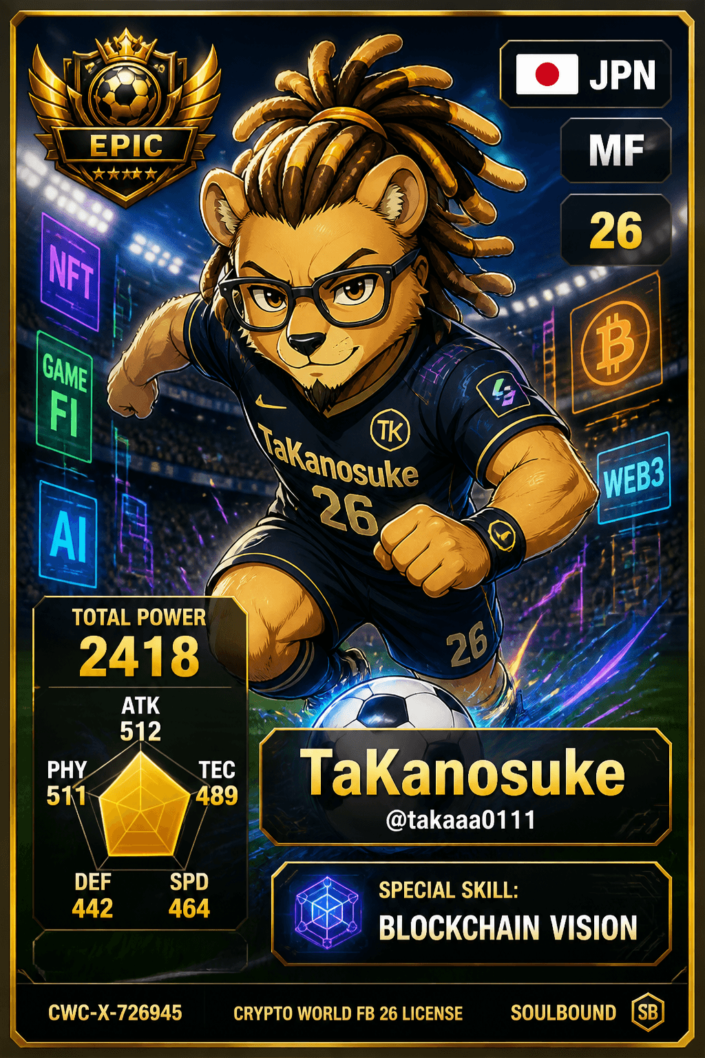 License NFT CWC-X-726945 by @takaaa0111